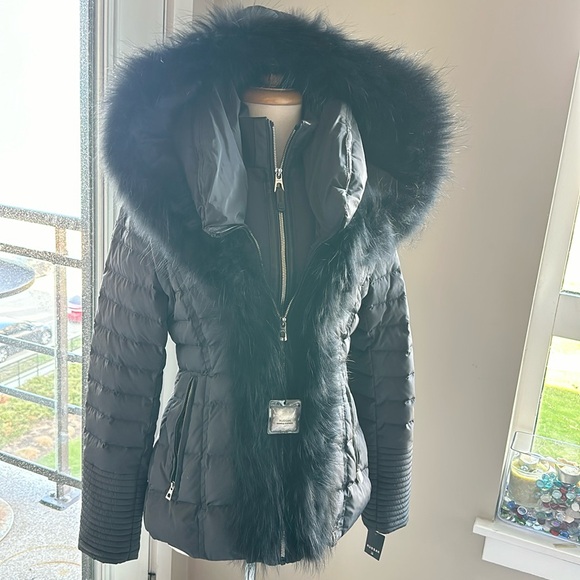 Brand new Rudsak dark grey down jacket medium - Picture 1 of 17